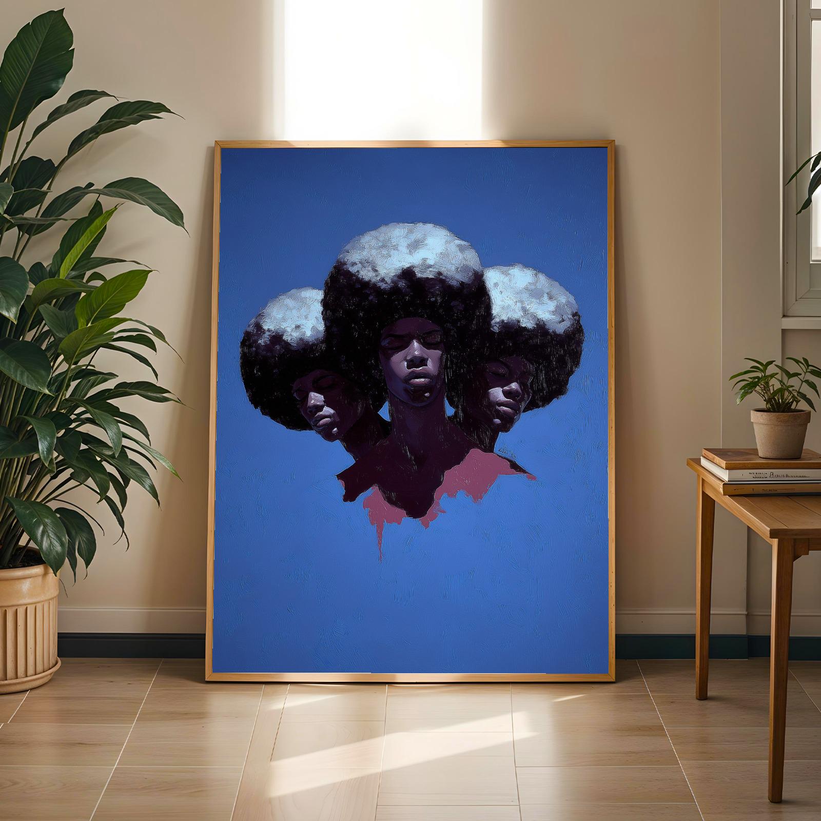 Abstract Black Wall Art Print 339 Soluna Soul