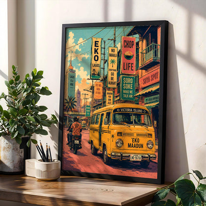 Lagos Nigeria Wall Art Print 3 Soluna Soul