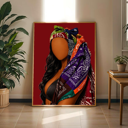Black Girl Wall Art Print 276 Soluna Soul