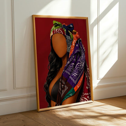 Black Girl Wall Art Print 276 Soluna Soul