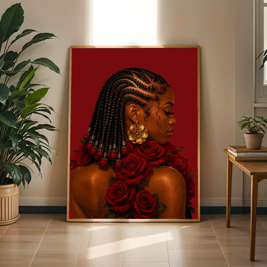 Black Girl Wall Art Print 277 Soluna Soul
