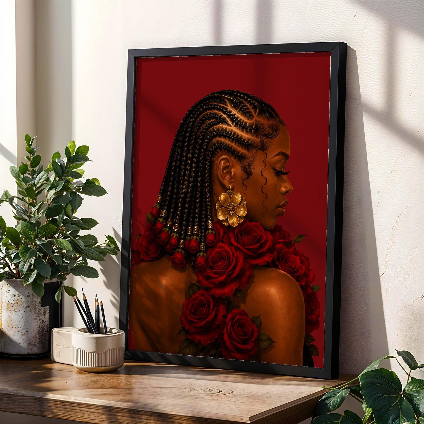 Black Girl Wall Art Print 277 Soluna Soul