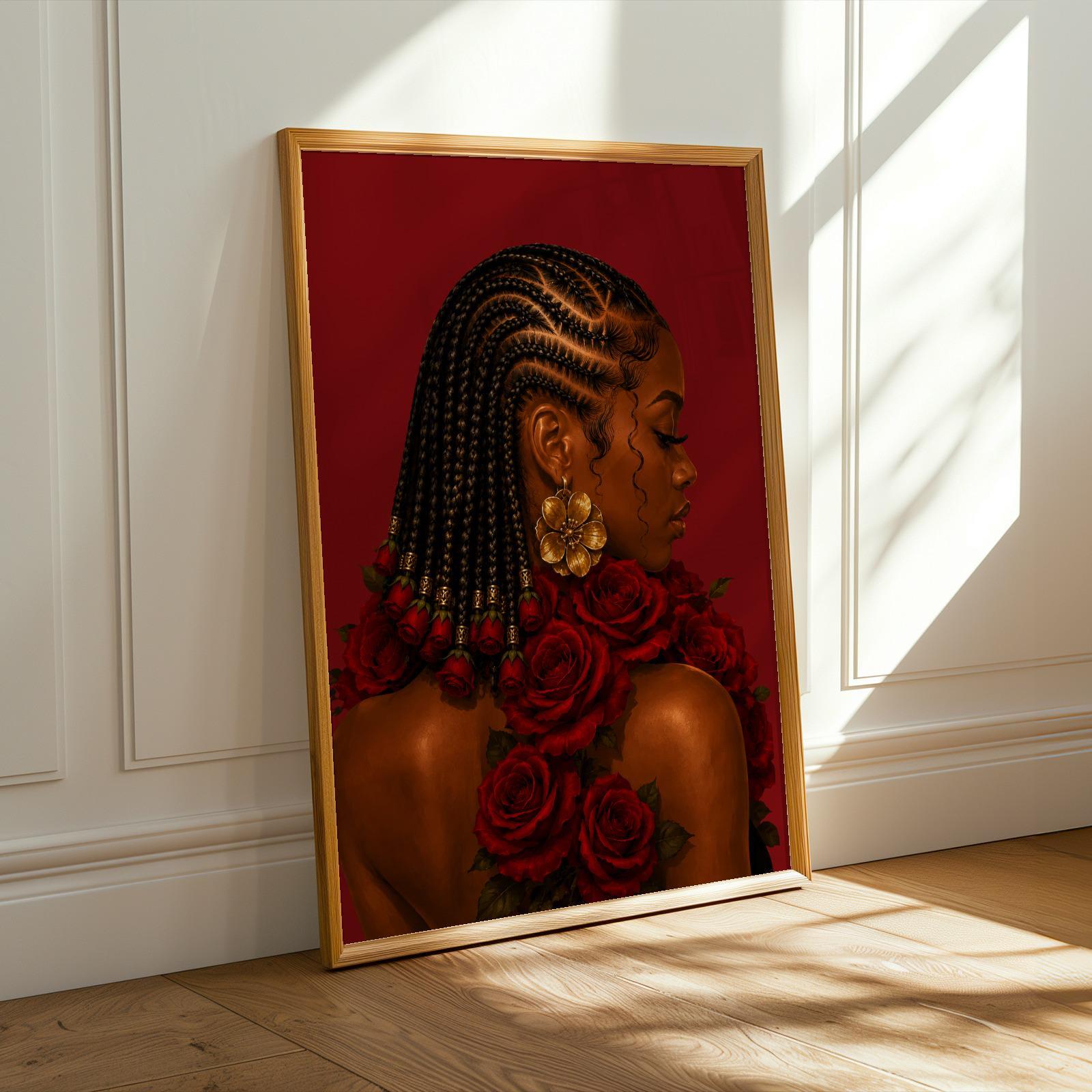 Black Girl Wall Art Print 277 Soluna Soul