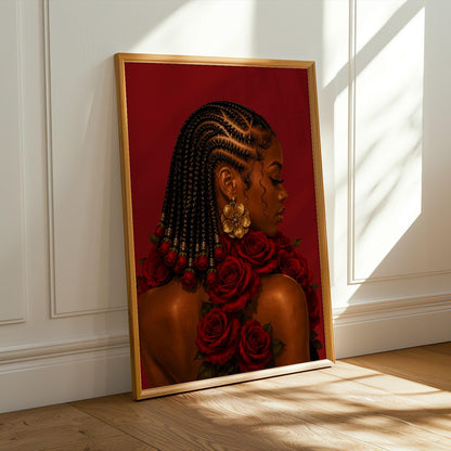 Black Girl Wall Art Print 277 Soluna Soul