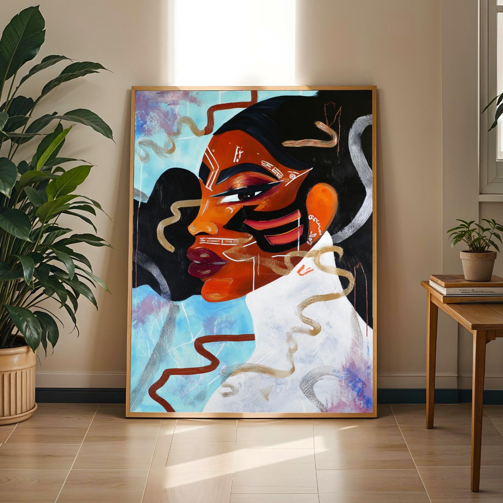 Abstract Woman Wall Art Print 342 Soluna Soul
