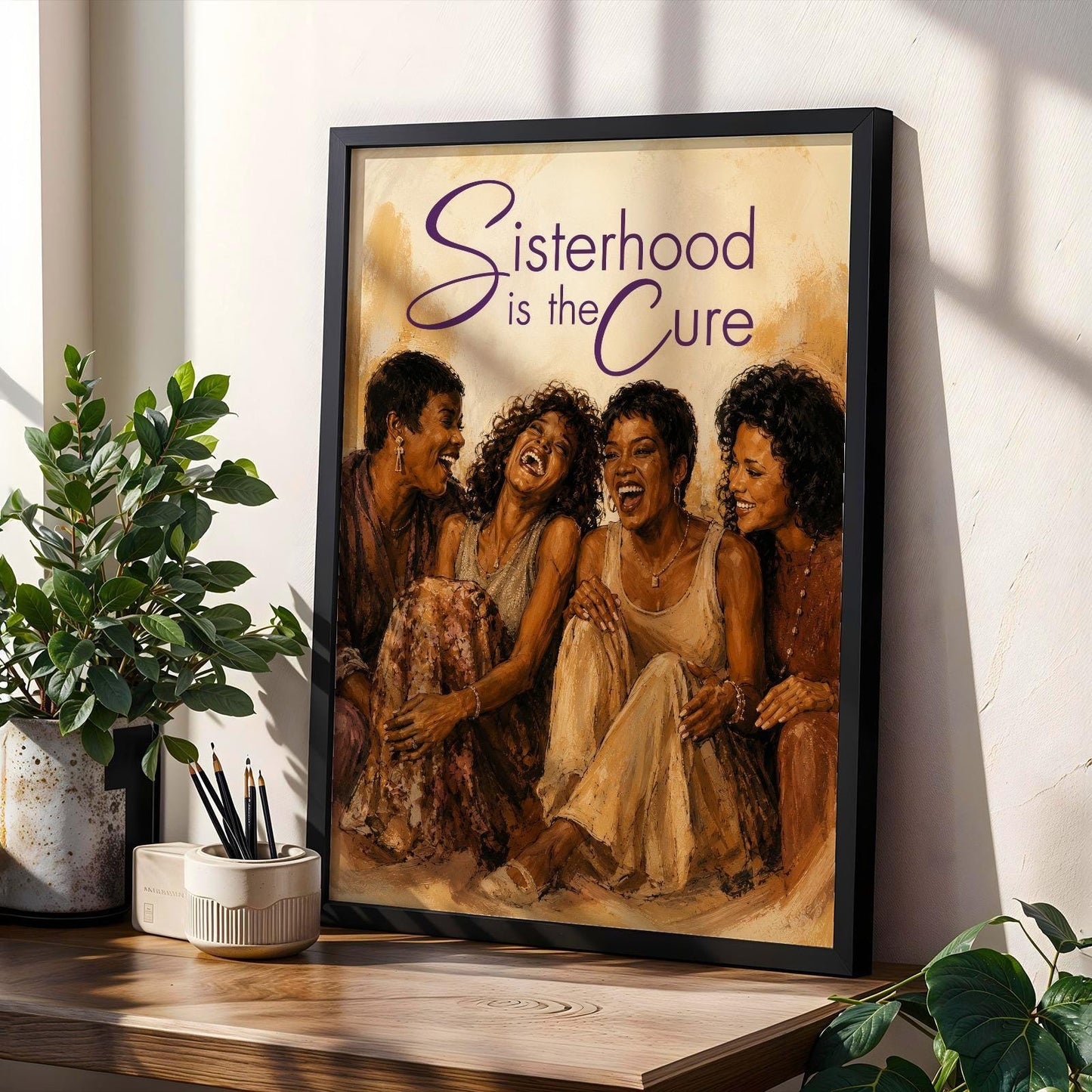 Sisterhood Is the Cure Poster Wall Art Print 2 Soluna Soul