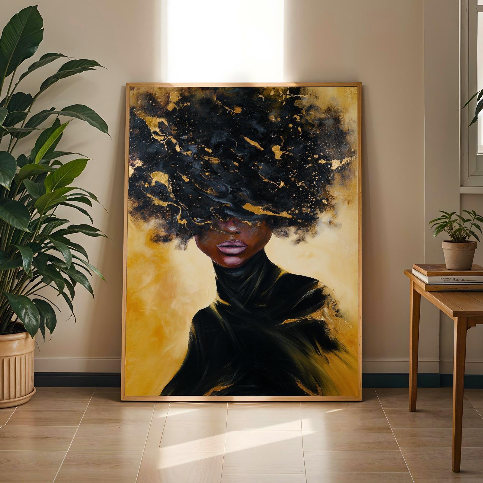 Abstract Female Portrait Wall Art Print 344 Soluna Soul