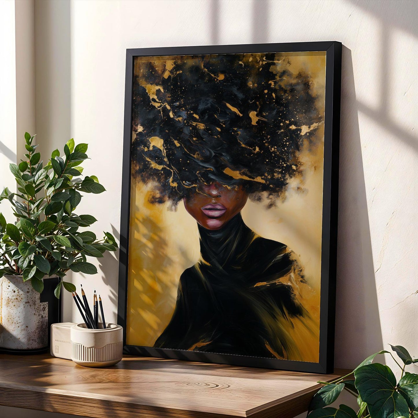 Abstract Female Portrait Wall Art Print 344 Soluna Soul