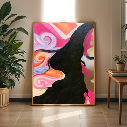 Abstract Woman Wall Art Print 343 Soluna Soul
