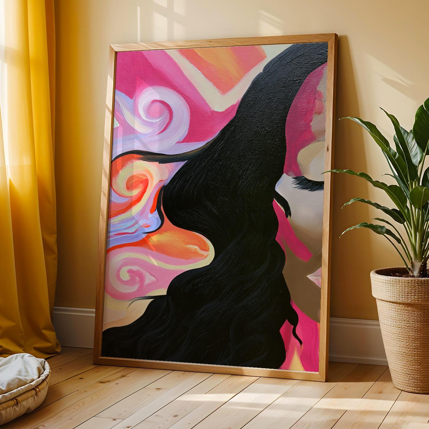 Abstract Woman Wall Art Print 343 Soluna Soul