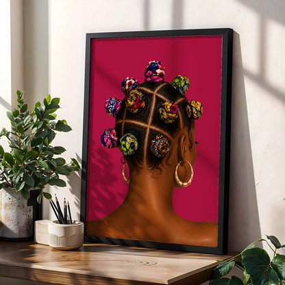 Bantu Ankara Inspired Wall Art Print 285 Soluna Soul