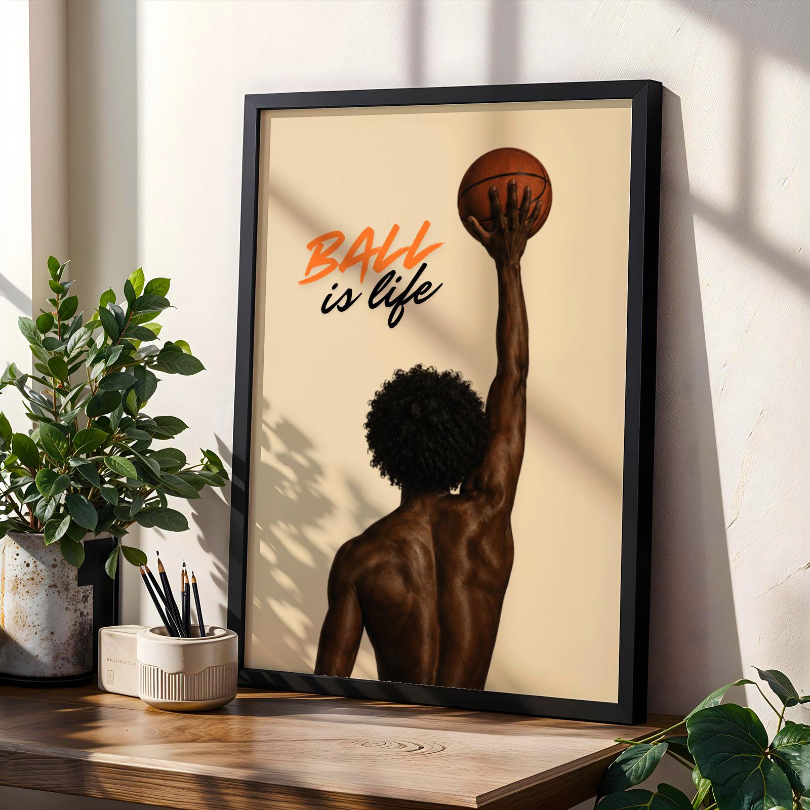 Ball Is Life Wall Art Print Soluna Soul
