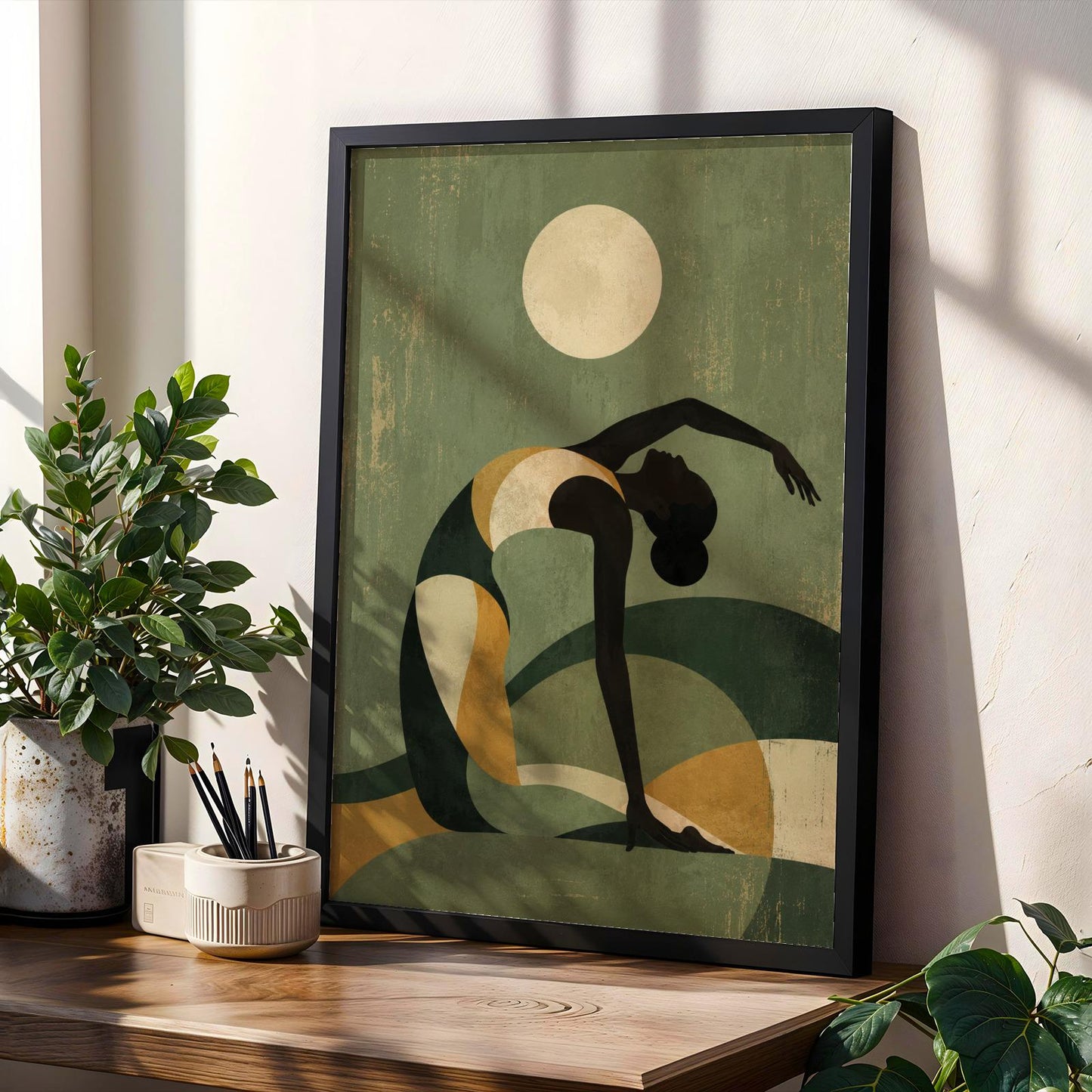 Afrocentric Yoga Wall Art Print 301 Soluna Soul