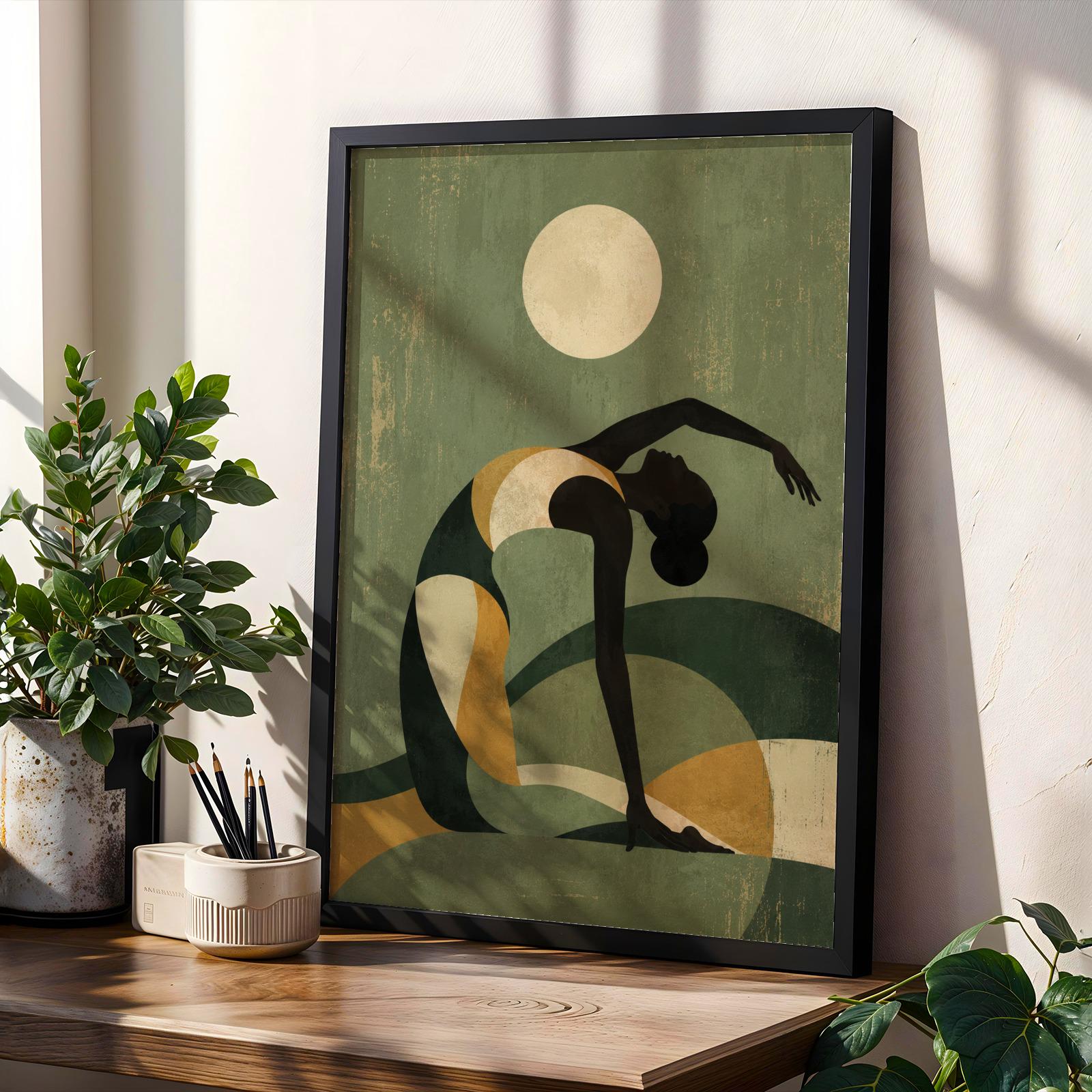 Afrocentric Yoga Wall Art Print 301 Soluna Soul