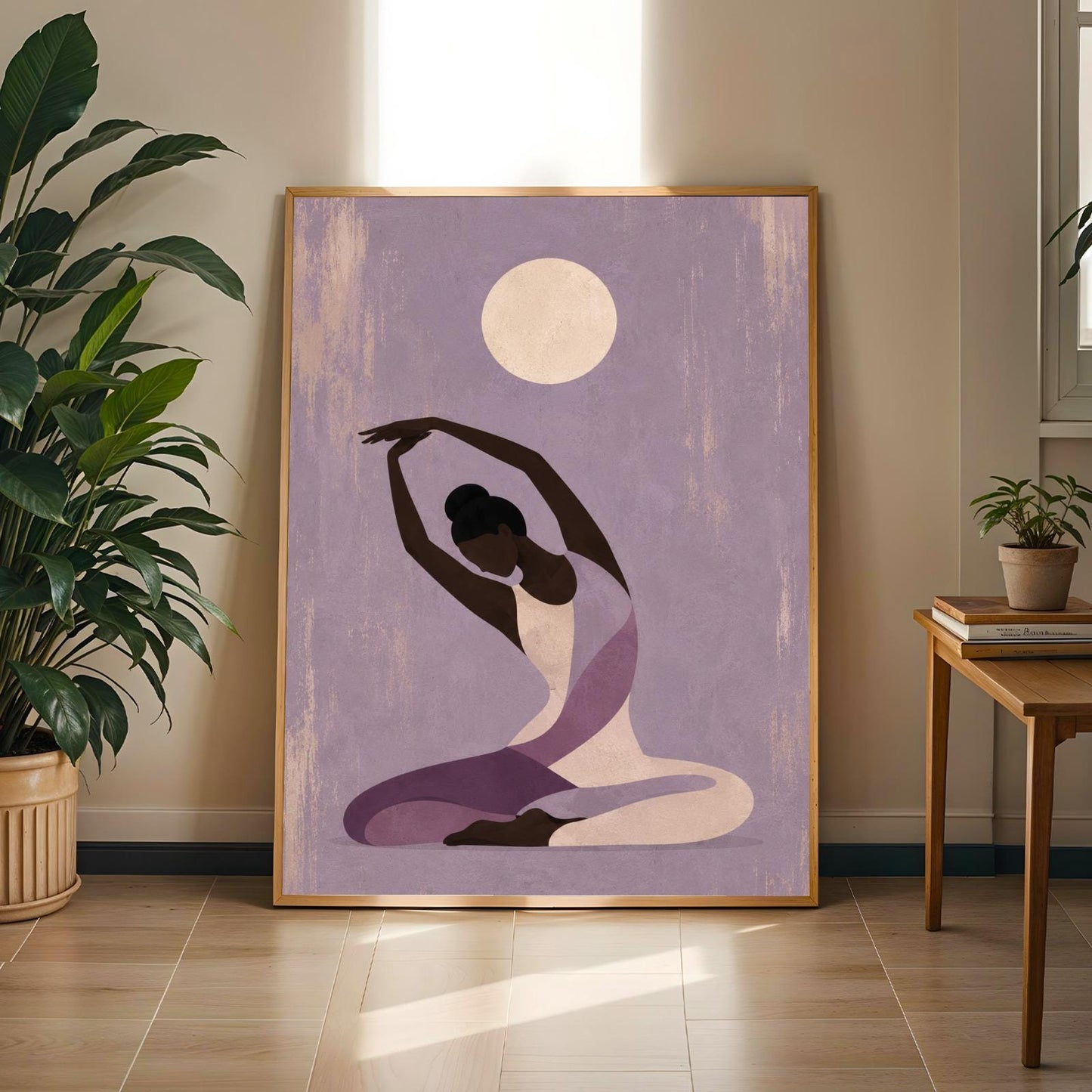 Afrocentric Yoga Wall Art Print 306 Soluna Soul
