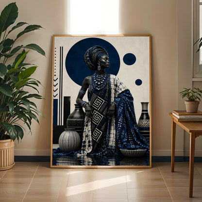 Afrocentric African Art Print 310 Soluna Soul