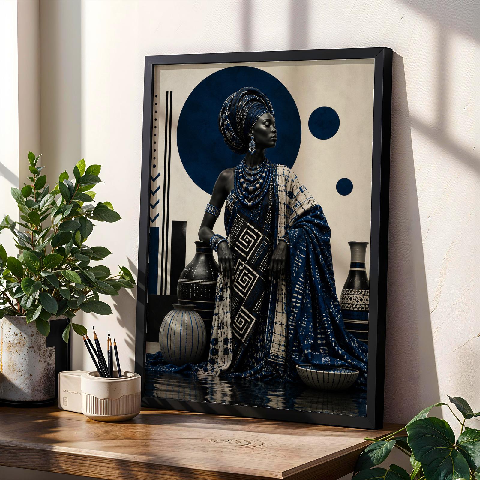 Afrocentric African Art Print 310 Soluna Soul