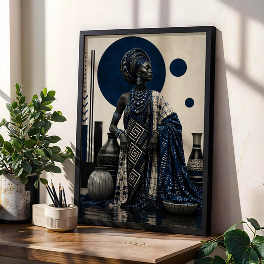 Afrocentric African Art Print 310 Soluna Soul