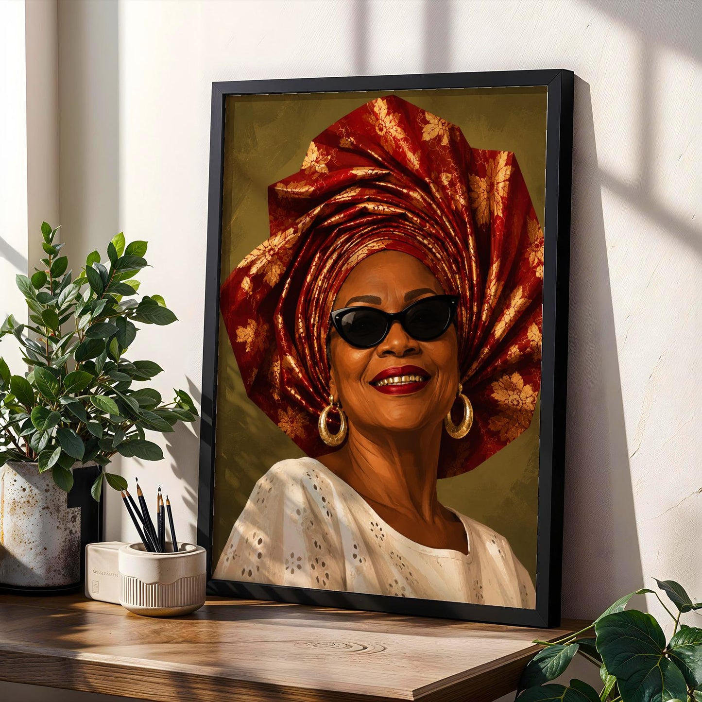 Afrocentric Black Woman Wall Art Print 313 Soluna Soul