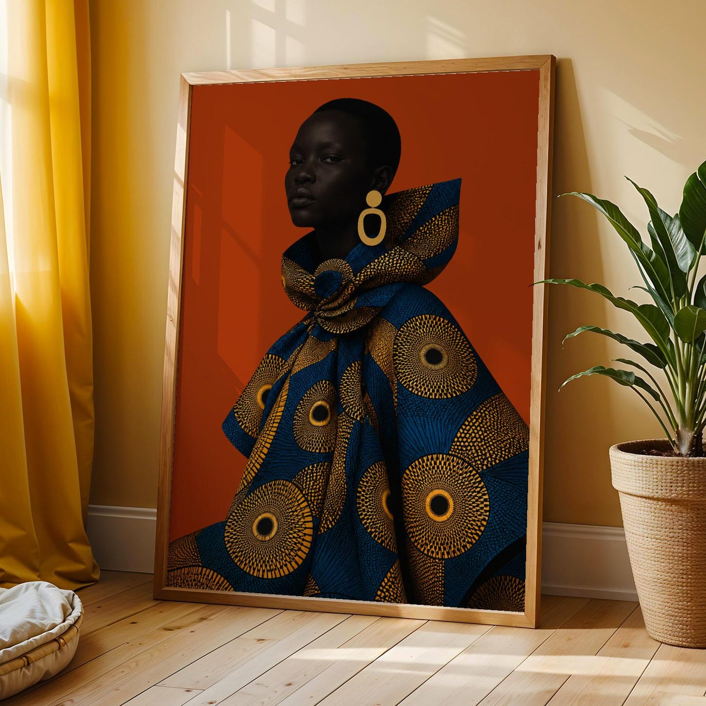 Modern Ankara Afrocentric Wall Art Prin 320 Soluna Soul