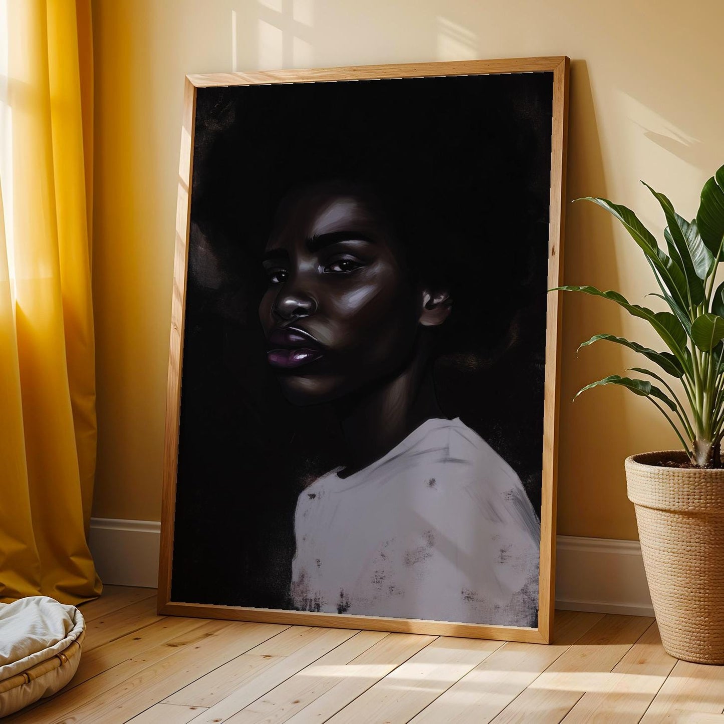 Abstract Black Woman Wall Art Print 327 Soluna Soul