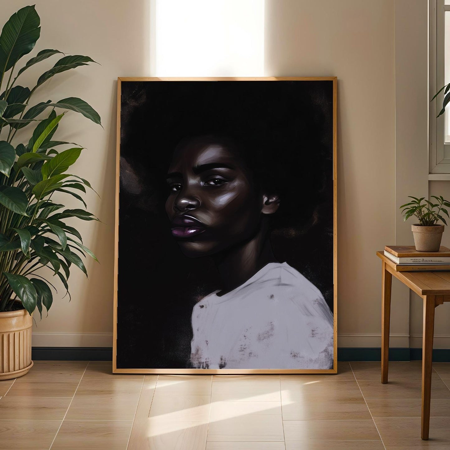 Abstract Black Woman Wall Art Print 327 Soluna Soul
