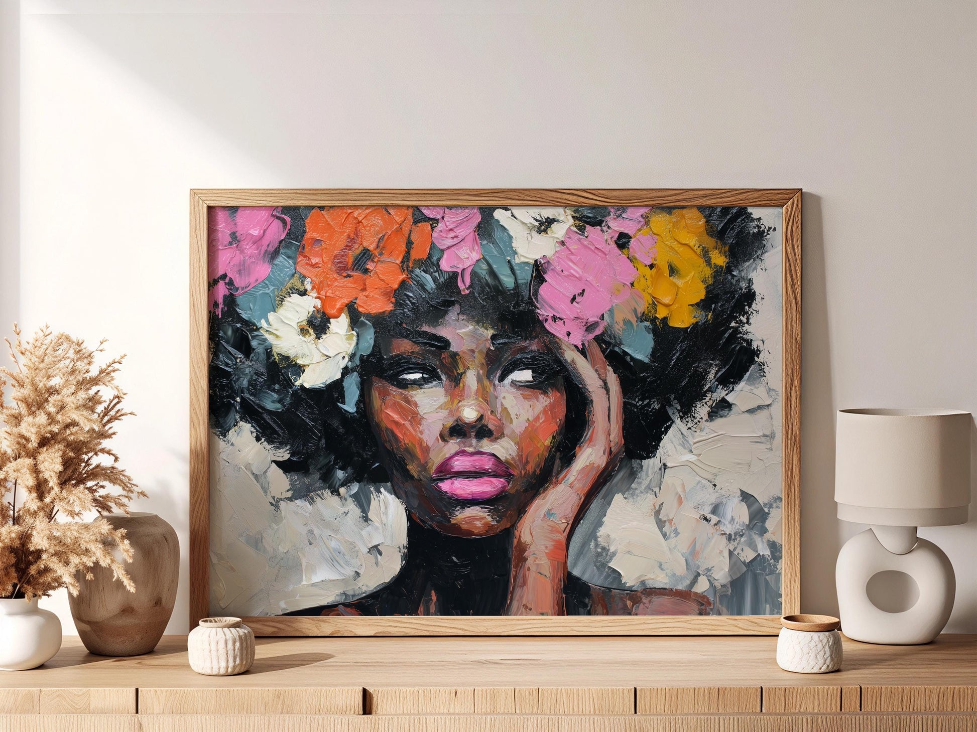 Afrocentric Wall Art Print L1 Soluna Soul