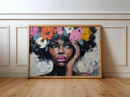 Afrocentric Wall Art Print L1 Soluna Soul