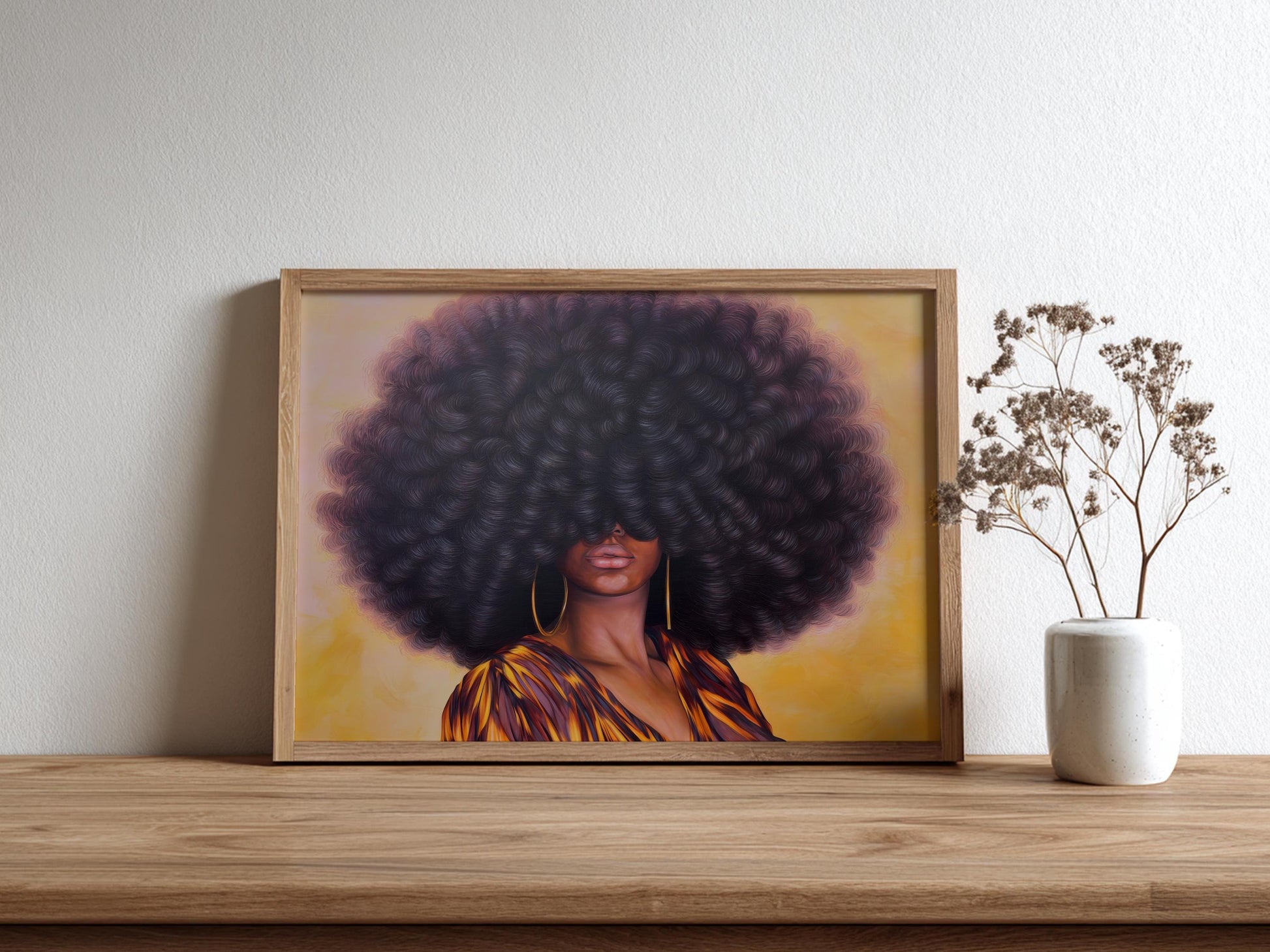 Afrocentric Wall Art Print L3 Soluna Soul
