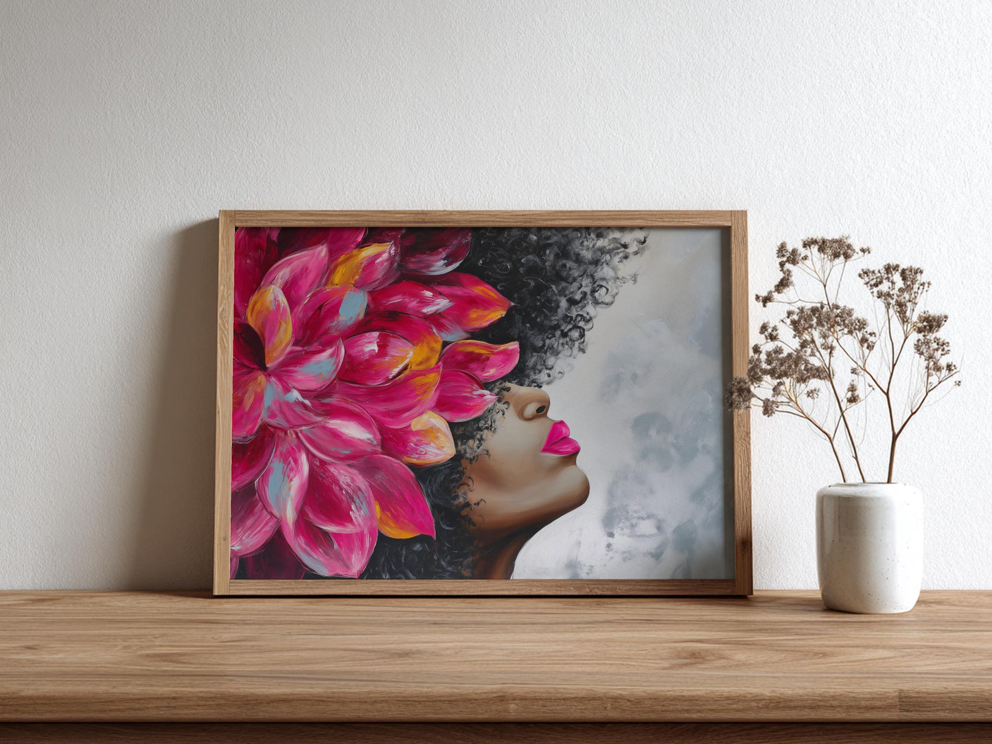 Afrocentric Wall Art Print L4 Soluna Soul