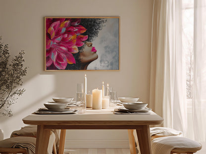 Afrocentric Wall Art Print L4 Soluna Soul