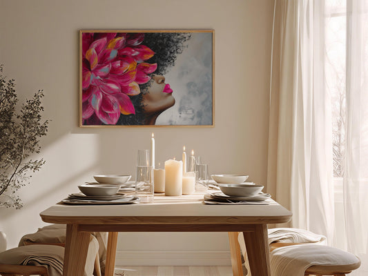 Afrocentric Wall Art Print L4 Soluna Soul