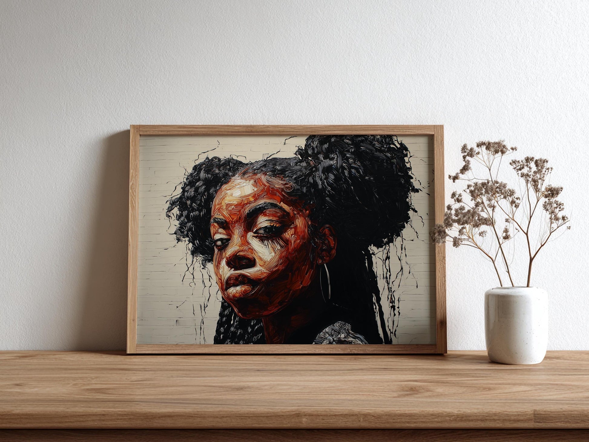 Afrocentric Wall Art Print L5 Soluna Soul