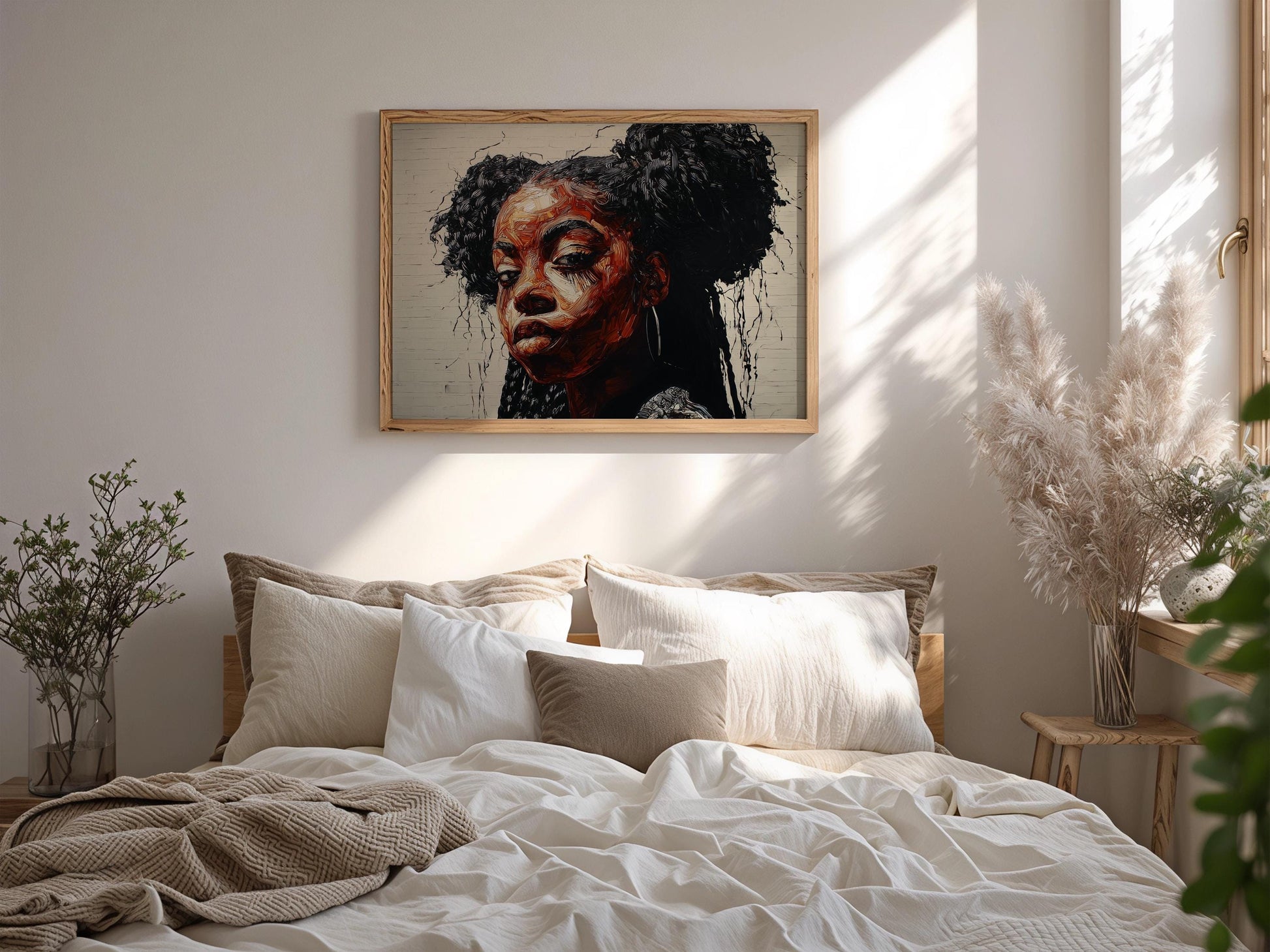 Afrocentric Wall Art Print L5 Soluna Soul