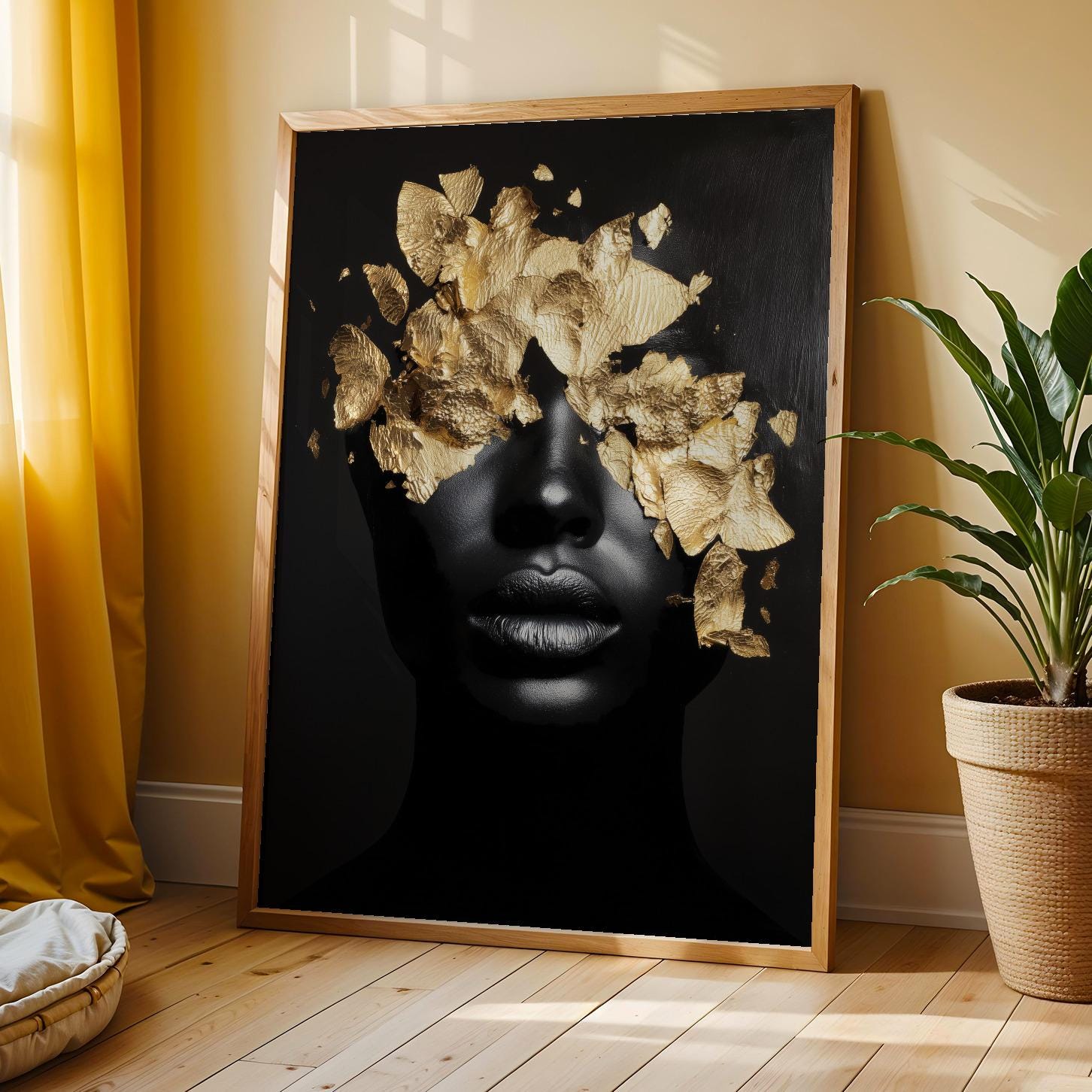 Abstract Black Woman Wall Art Print 333 Soluna Soul