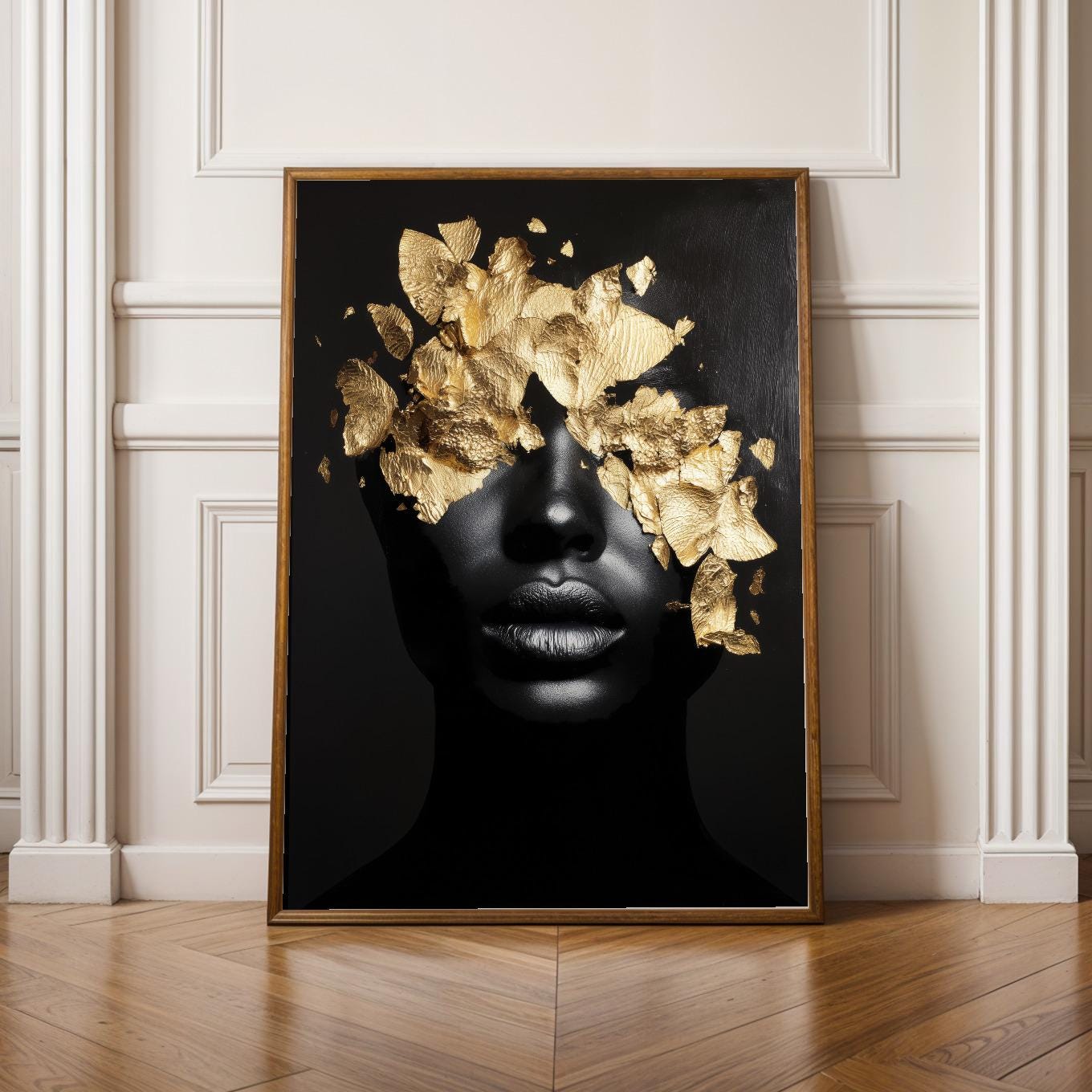 Abstract Black Woman Wall Art Print 333 Soluna Soul