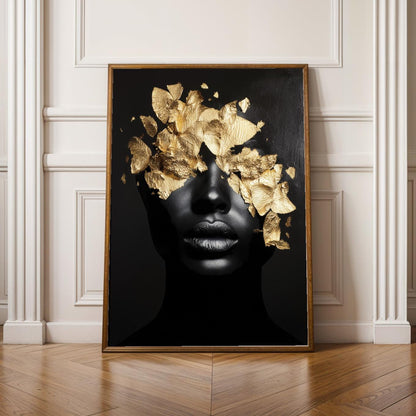 Abstract Black Woman Wall Art Print 333 Soluna Soul