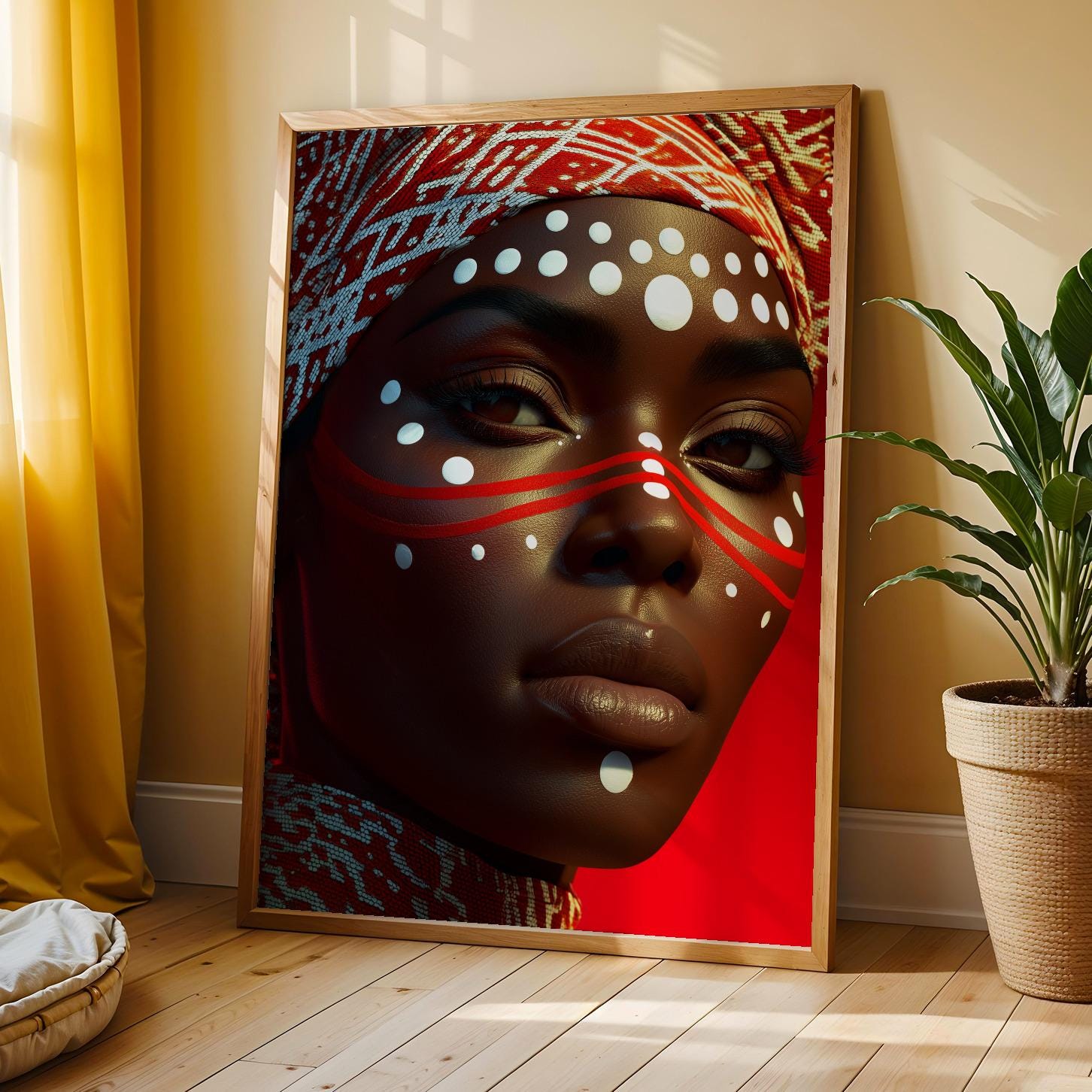 Abstract Black Woman Wall Art Print 336 Soluna Soul