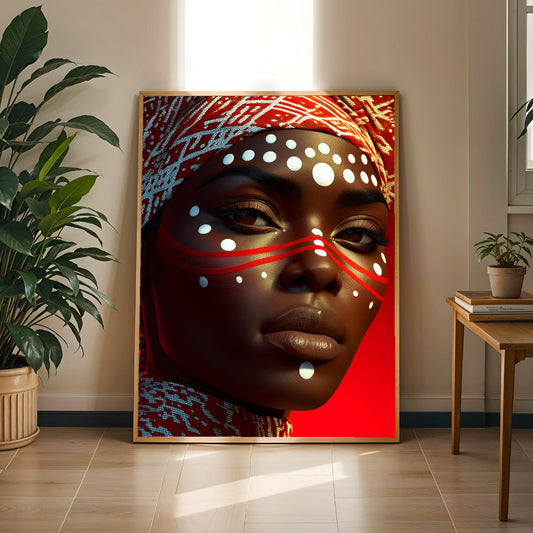 Abstract Black Woman Wall Art Print 336 Soluna Soul