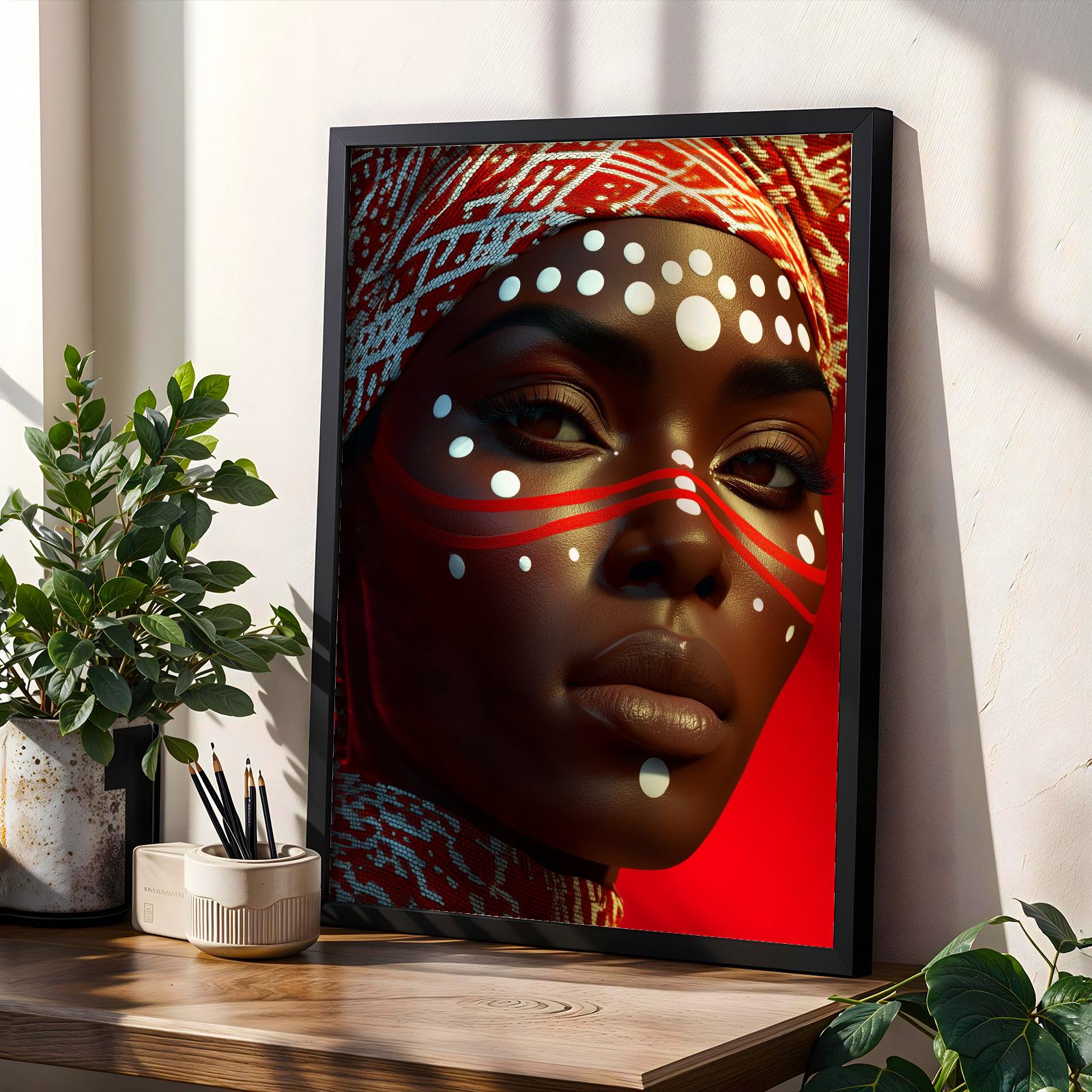 Abstract Black Woman Wall Art Print 336 Soluna Soul
