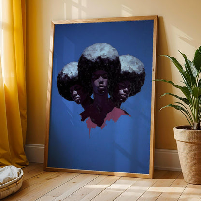 Abstract Black Wall Art Print 339 Soluna Soul