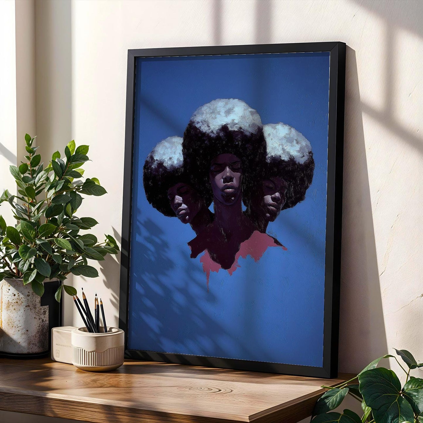 Abstract Black Wall Art Print 339 Soluna Soul