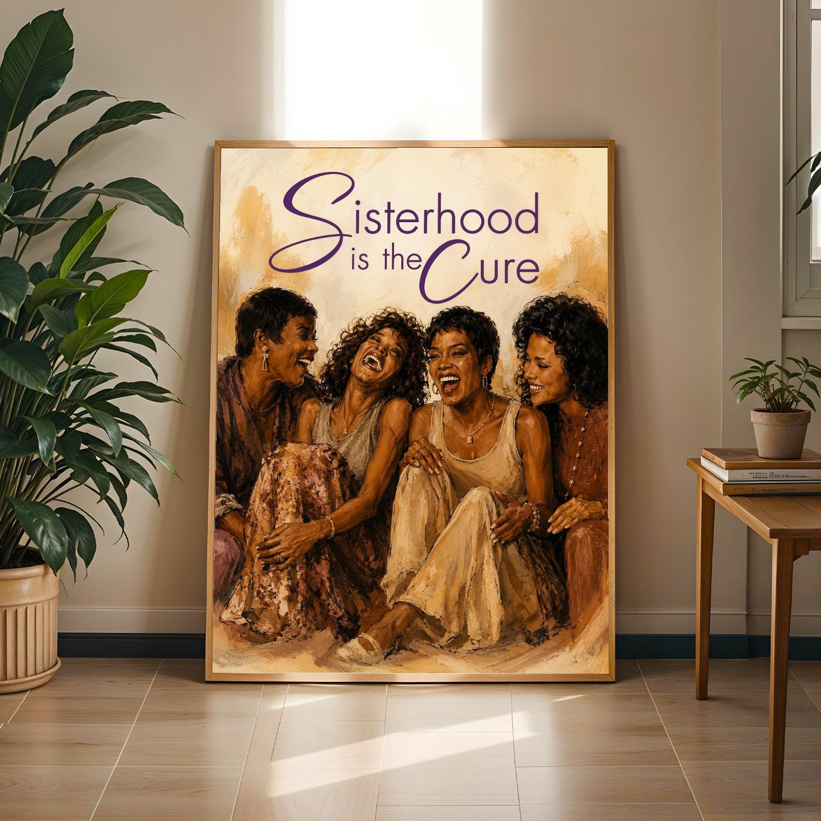 Sisterhood Is the Cure Poster Wall Art Print 2 Soluna Soul