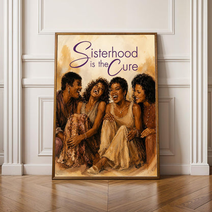 Sisterhood Is the Cure Poster Wall Art Print 2 Soluna Soul