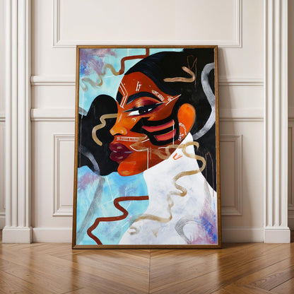 Abstract Woman Wall Art Print 342 Soluna Soul