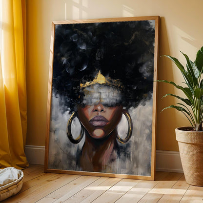 Abstract Woman Wall Art Print 341 Soluna Soul