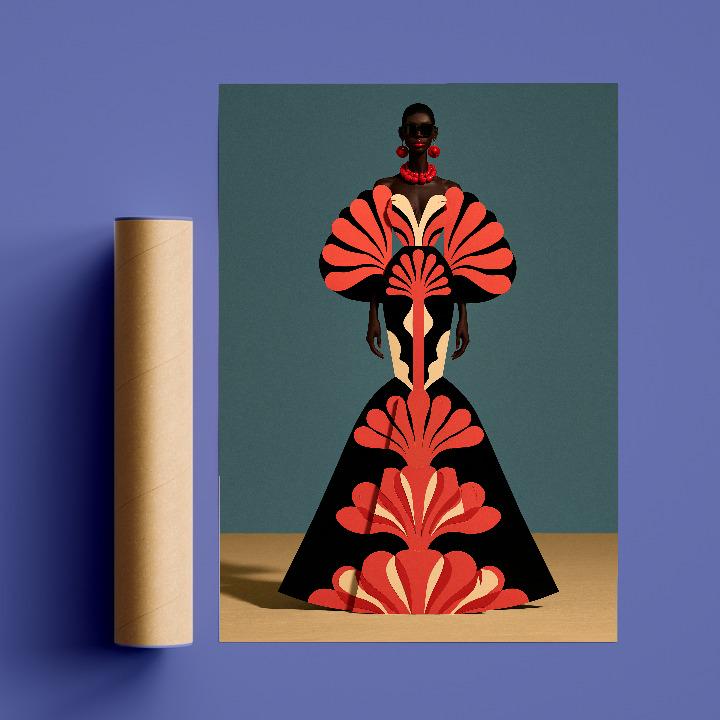 Coral Plume Silhouette Soluna Soul