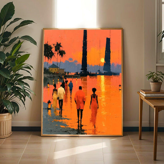 Sunset Harbour Silhouettes Soluna Soul