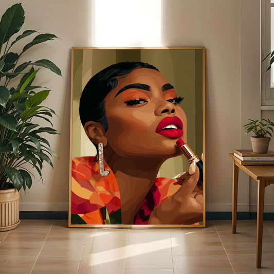 Grace Defined - Elegant Woman Wall Art Print Soluna Soul
