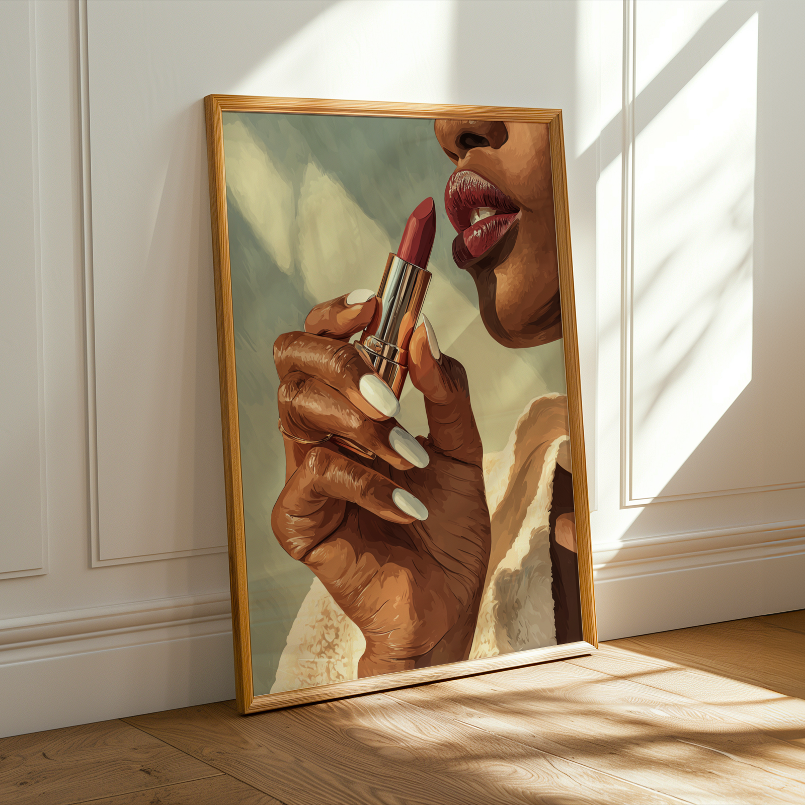 Red Lipstick Wall Art Print Soluna Soul
